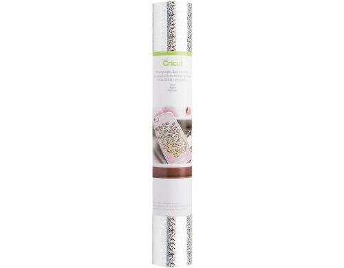 Cricut Vinylfolie Holographisch Silber 1 Rolle à 30.5 x 122 cm, wiederablösbar