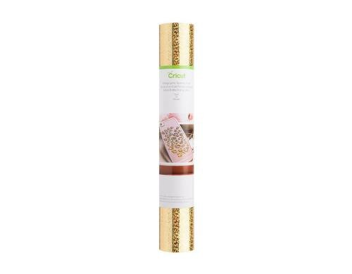 Cricut Vinylfolie Holographisch Gold 1 Rolle à 30.5 x 122 cm, wiederablösbar