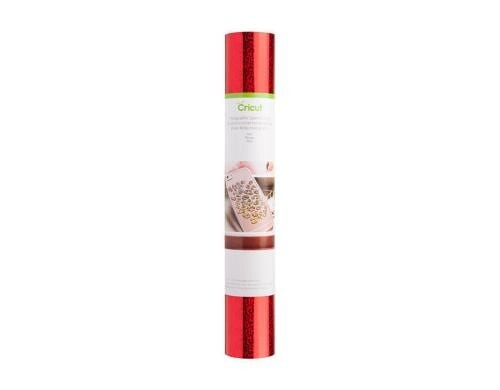 Cricut Vinylfolie Holographisch Rot 1 Rolle à 30.5 x 122 cm, wiederablösbar