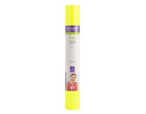Cricut Aufbügelfolie Sportflex neongelb 1 Rolle à 30 x 61 cm