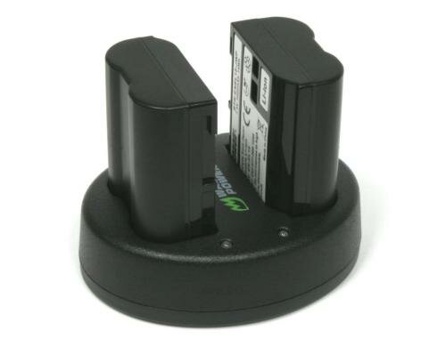 Wasabi 2 Akkus ENEL15  und Dual Ladegerät für Nikon