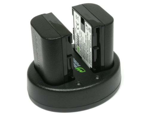 Wasabi 2 Akkus LPE6 und Dual Ladegerät für Canon