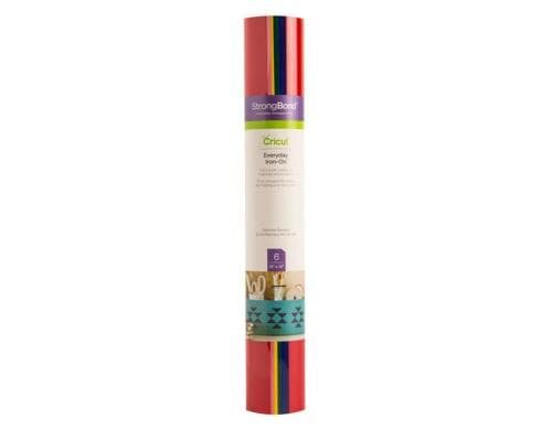 Cricut Aufbügelfolie Everyday Rainbow Musterpack, 6 Bogen à 30.5 x 30.5 cm