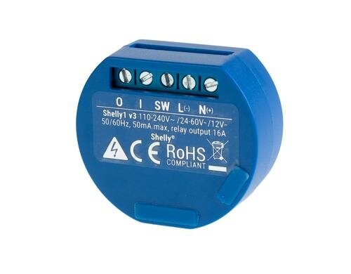 Shelly 1 WiFi-Switch WLAN Schaltaktor, 16 A
