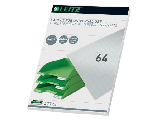 Leitz Universal Etiketten 210x148mm, 100 Bogen, 200 Etiketten