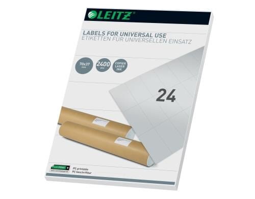 Leitz Universal Etiketten 70x37mm, 100 Bogen, 2400 Etiketten