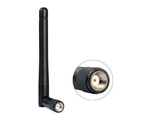 Delock WLAN Antenne, 2dBi, mit Kippgelenk RP-SMA 2.4 Ghz, 10.8cm