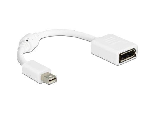 Monitoradapter Mini-Displayport zu DP 3840 x 2160 @ 60 Hz, weiss, 15cm