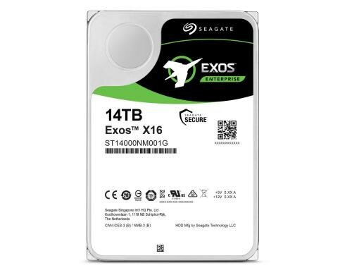 HD Seagate Exos X16 14TB 3.5 SATA 7200rpm, 256MB Cache, SATA 6GB/s, 512e