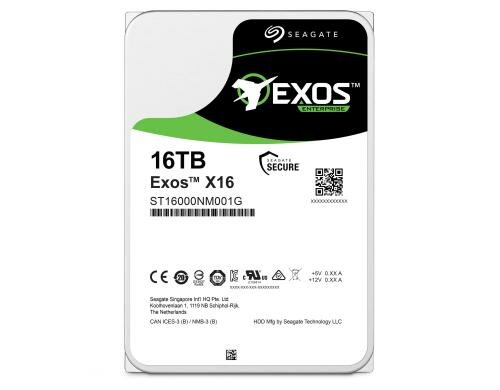 HD Seagate Exos X16 16TB 3.5 SAS 7200rpm, 256MB Cache, SAS 12GB/s, 512e