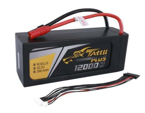 Tattu Plus LiPo-Akku 22.2V 12000mAh 15C 202x76x61mm/1640g AS150+XT150