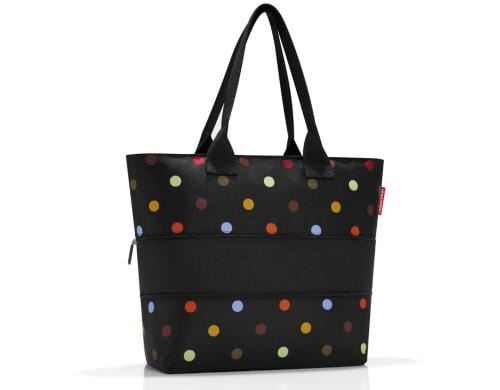 Reisenthel Schultertasche shopper e1 dots, Volumen kann vergrössert werden