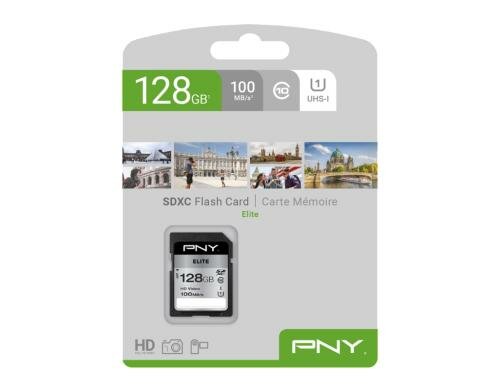 PNY SDXC Card Elite UHS-I U1 128GB Lesen: 100MB/s