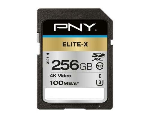 PNY SDXC Card Elite-X UHS-I U3 256GB Lesen: 100MB/s