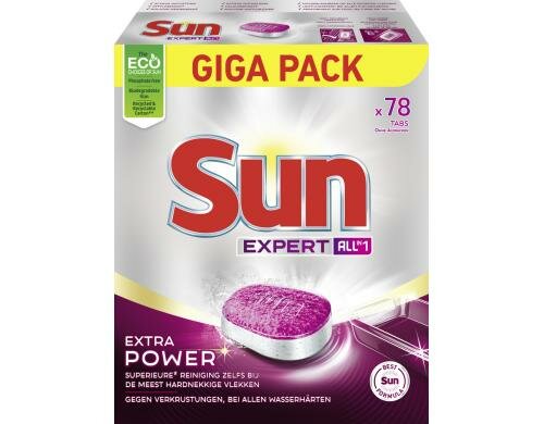 SUN Geschirrspültabs All in 1 Extra Power Inhalt 78 Stück