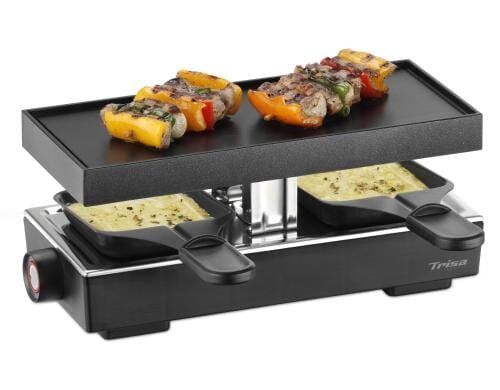 Trisa Raclette Style 2 für 2 Personen abnehmbare Aluguss-Grillplatte