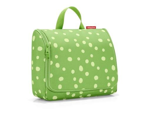 Reisenthel Kosmetiktasche toiletbag XL spots green, 28 x 25 x 10 cm