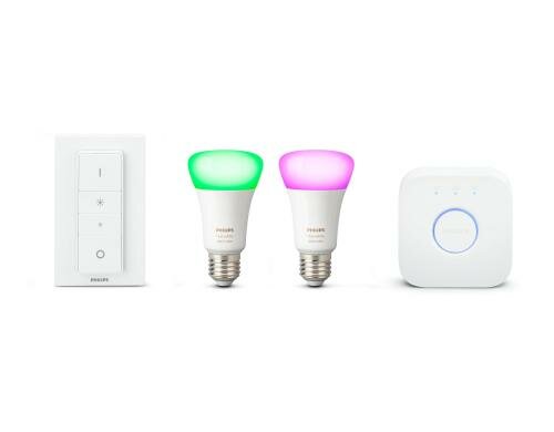 Philips hue E27 Starterset WACA DLC 2x E27, 1x Bridge, 1x Dimmer Switch, BT