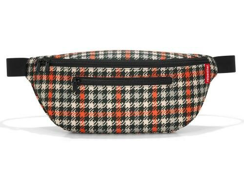 Reisenthel Bauchtasche beltbag M glencheck red, 36 x 14,5 x 9 cm