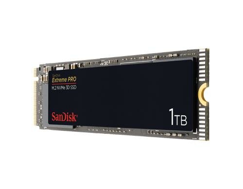 SanDisk SSD Extreme PRO M.2 NVMe 3D 1TB Lesen: 3400MB/s, Schreiben: 2800MB/s