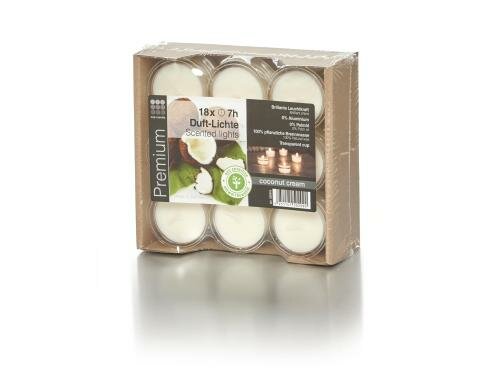 balthasar Teelichter Cup Candle beduftet Coconut Dream, 18 Stück,  B: 42 x H: 25 mm