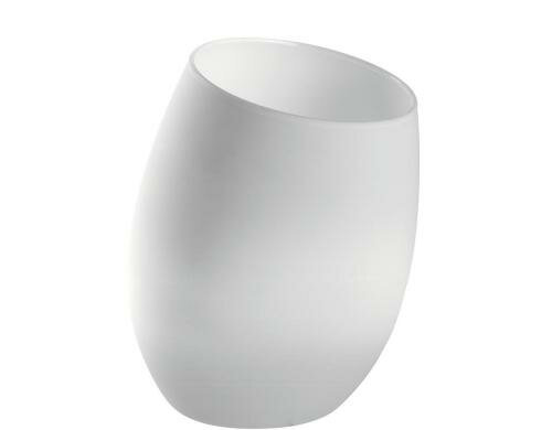 Leonardo Vase Punto 22cm weiss matt 1 Stück, H: 22cm, B: 17cm, T: 18cm