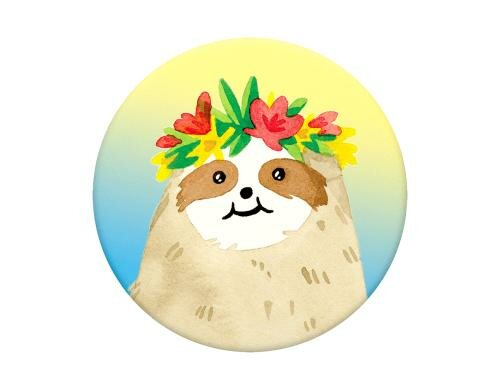 PopSockets Aloha Sloth Gradient Finger Griff Halterung