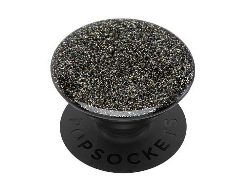 PopSockets Glitter Black Finger Griff Halterung