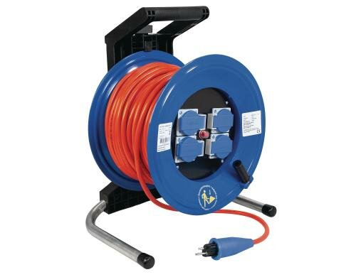 Steffen STERO STAR Kabelrolle Bauflex 4xT23, IP54, 50m, kunststoff, blau/rot