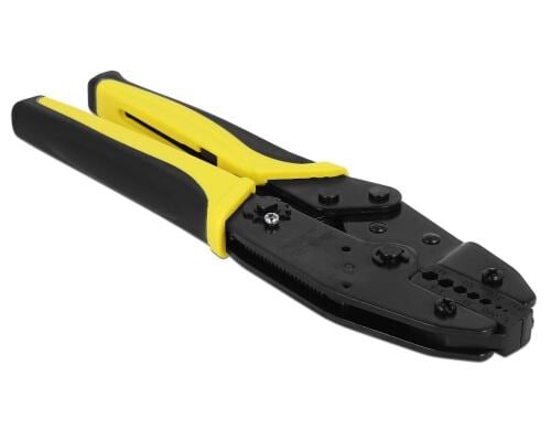 Delock Koax Crimpzange, 7 ver. Durchmesser Für Kabeltyp RG-174, RG-58, RG-316, RG-140