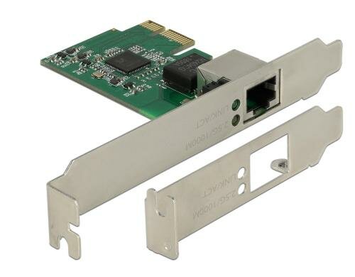 Delock PCI-Express Netzwerkkarte, 2.5Gbps inkl.Low profile Bracket, 100/1000/2500Mbps