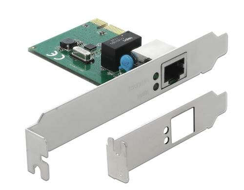 Delock PCI-Express Netzwerkkarte, 1Gbps inkl. Low profile Slotblech, RTL8111H Chip