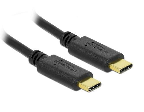 Delock Ladekabel Typ-C, 15cm, schwarz bis 5Ampere Strom