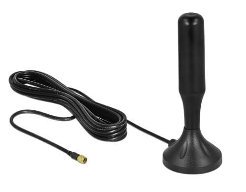 Delock LTE Antenne, 3-5dBi, Magnetfuss,13cm SMA-Anschluss, 0.7-2.7Ghz, 3m Kabel,Outdoor