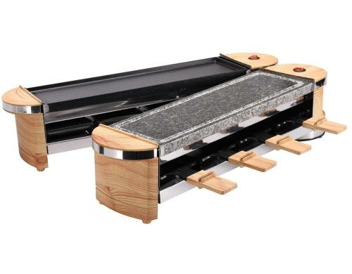 Nouvel Raclette Docking-Wood 8 Personen, 1200W, 21 teilig