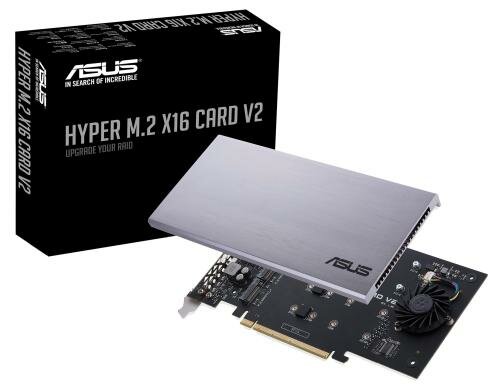 ASUS HYPER M.2 X16 CARD V2 4x M.2 Anschlüsse, 128 GBit/s