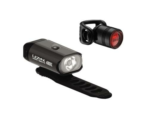 LEZYNE Mini Drive 400 / Femto Drive Pair 400/7Lm, 8/5 Mode, USB/Battery