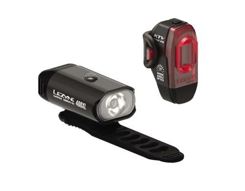 LEZYNE Mini Drive 400 / KTV Pro Pair Black 400/75Lm, 8/5 Mode, USB