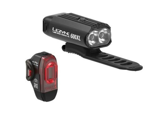 LEZYNE Micro Drive 600XL / KTV Pro Pair 600/75Lm, 9/5 Mode, USB