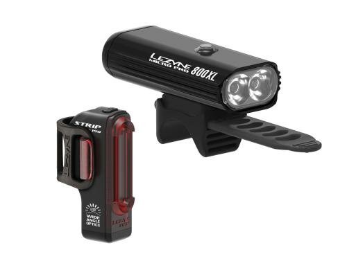 LEZYNE Micro Pro 800XL / Strip Pro Pair 800/300Lm, 8/11 Mode, USB