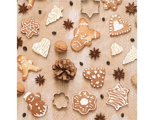 Paper + Design Servietten christmas cookies 33x33 cm, 20 Stück