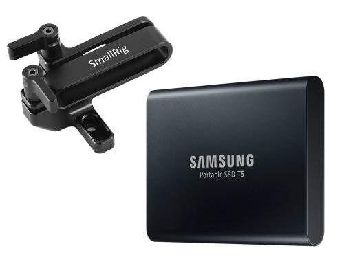 SSD Samsung Portable SSD T5 1TB Kit inkl. SmallRig Mount zu Samsung T5 SSD