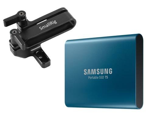 SSD Samsung Portable SSD T5 500GB inkl. SmallRig Mount zu Samsung T5 SSD
