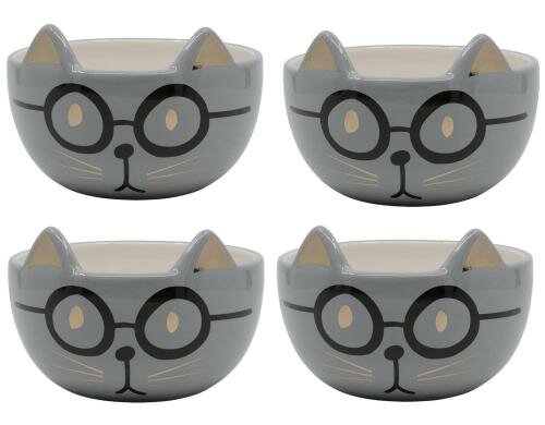 Kadastar Müslischale Bätmään 4er Set 12.6 x 12.6 x 8.5 cm, Steingut