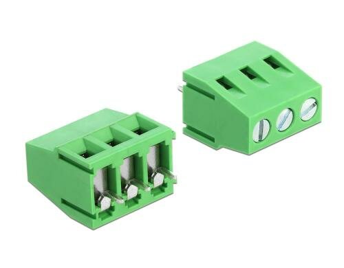 Delock Terminalblock Lötversion vertikal Raster: 5mm, 3Pins, 10A