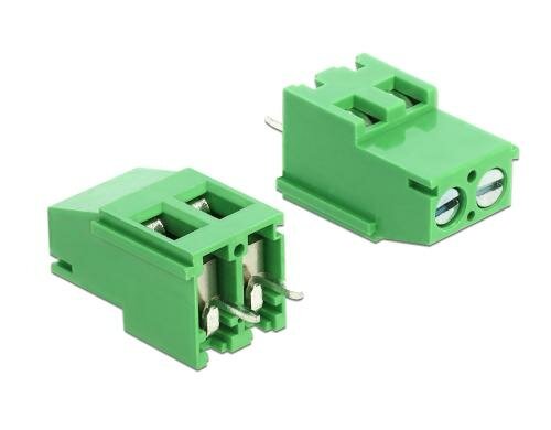 Delock Terminalblock Lötversion vertikal Raster: 5mm, 2Pins, 20A