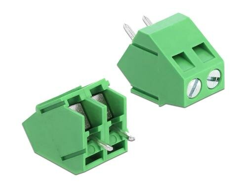 Delock Terminalblock Lötversion vertikal Raster: 5mm, 2Pins, 10A