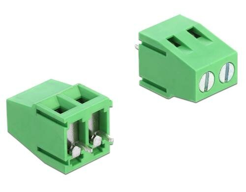 Delock Terminalblock Lötversion vertikal Raster: 5mm, 2Pins, 10A