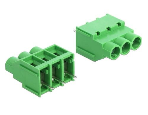Delock Terminalblock Lötversion vertikal Raster: 6.35mm, 3Pins, 30A