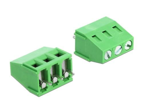 Delock Terminalblock Lötversion vertikal Raster: 5.08mm, 3Pins, 10A